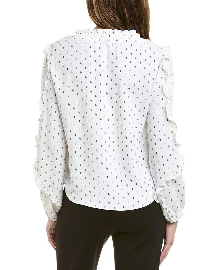 商品Vince Camuto|Vince Camuto Ruffle Yoke Dot Top,价格¥135,第2张图片详细描述