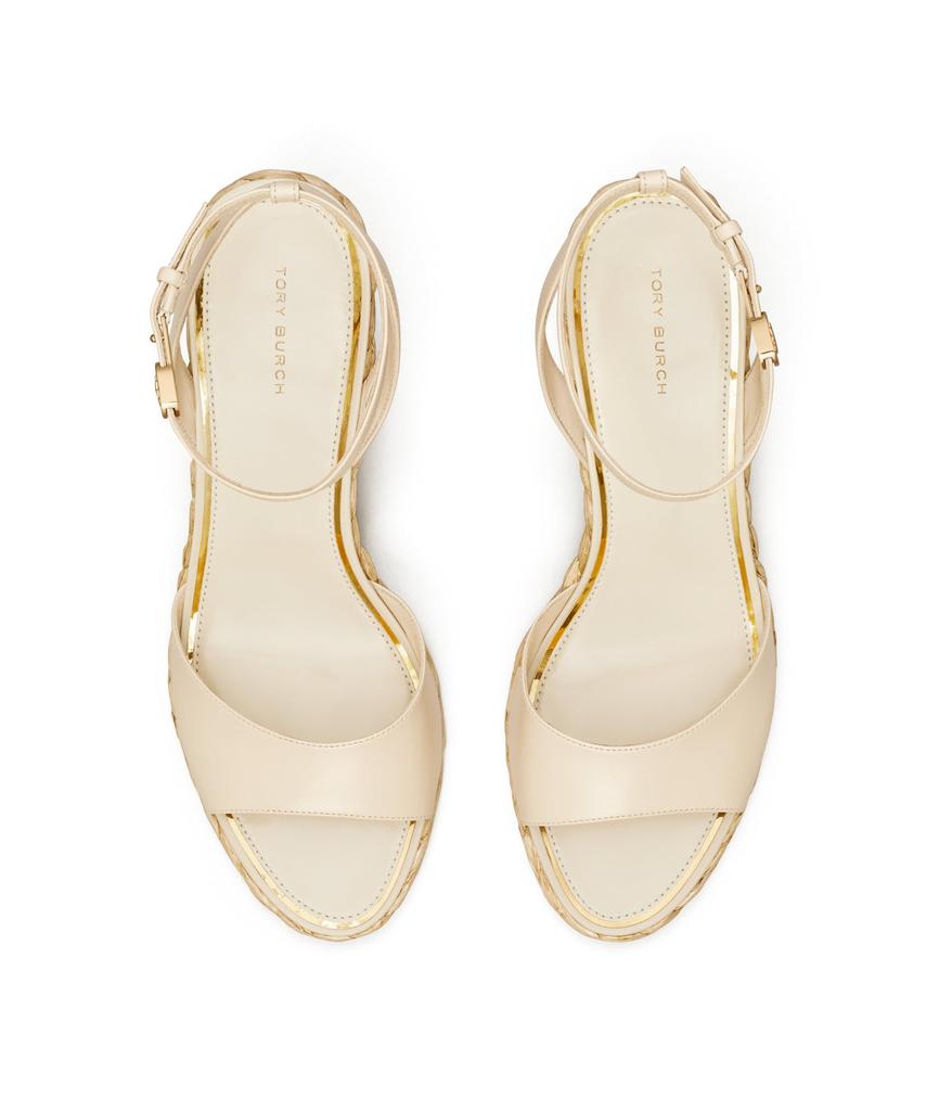 【Tory Burch】Raffia Wedge Sandal サンダル ◆国内発送◆ Tory Burch Raffia Sandal Wedge 80mm - Sandals - Free