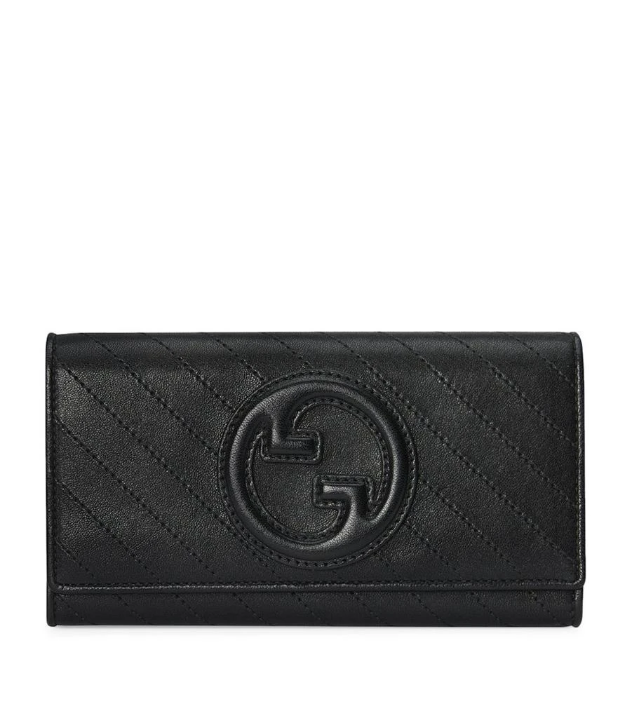 商品Gucci|Leather Blondie Continental Wallet,价格¥6266,第1张图片