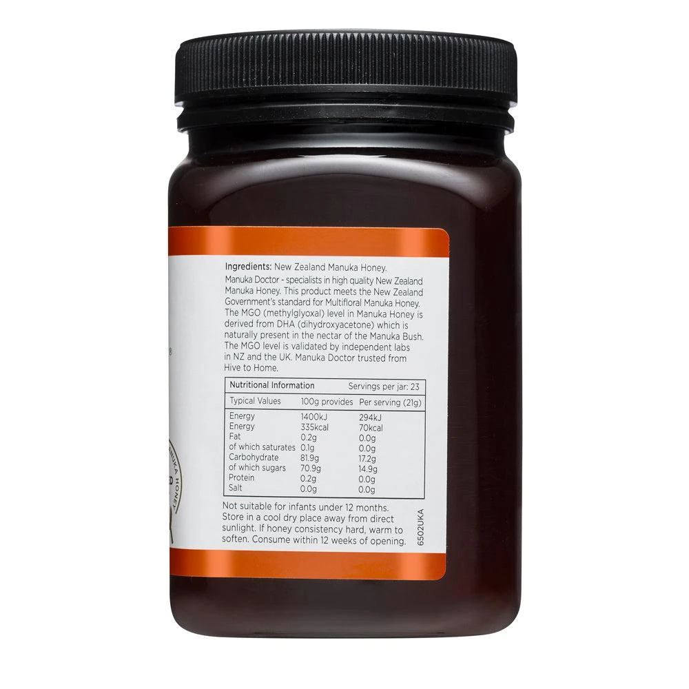 商品Manuka Doctor|30 MGO 麦卢卡蜂蜜 500g ,价格¥105,第4张图片详细描述