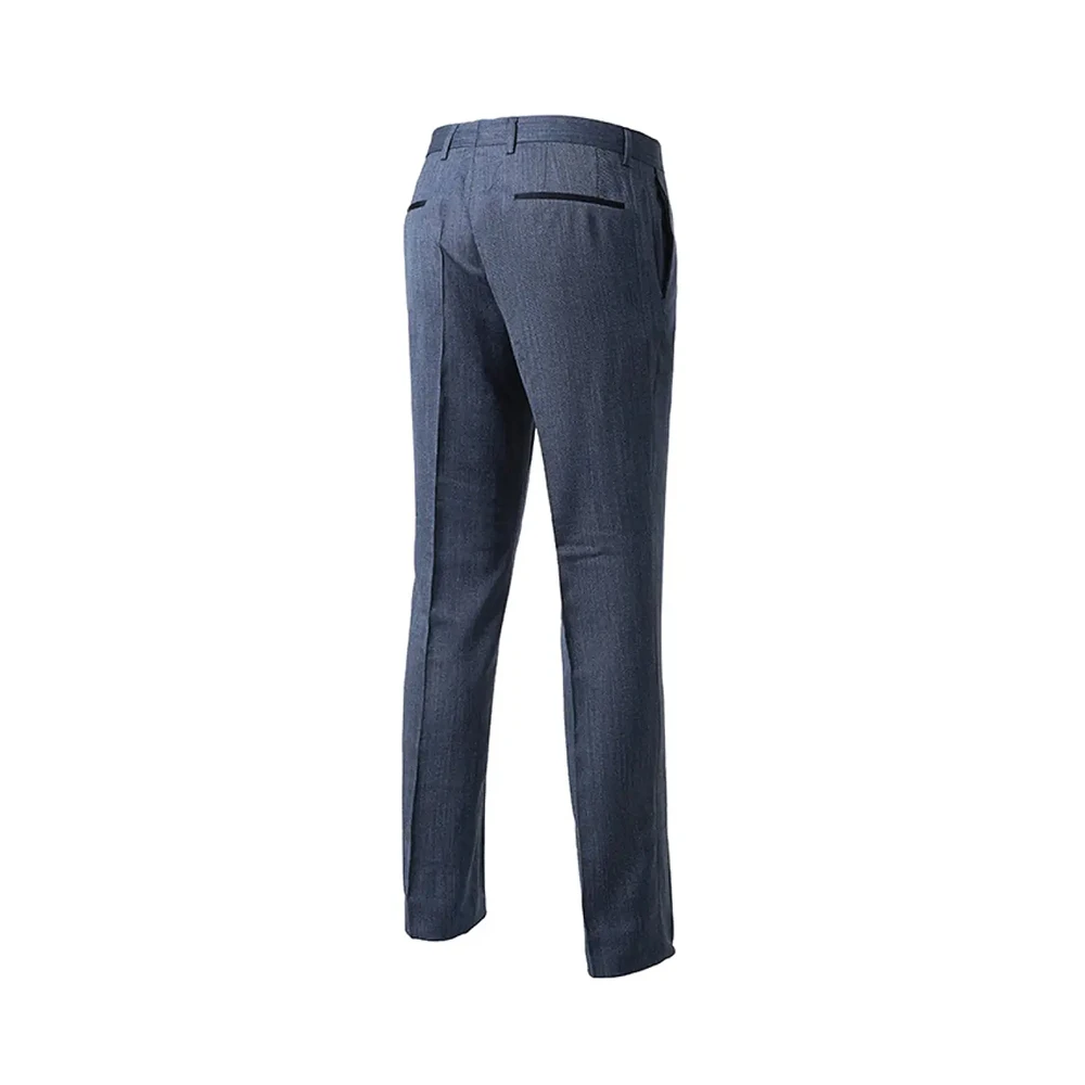 HUGO BOSS 男士蓝色条纹羊毛西装裤 GIDO-50412193-423 商品