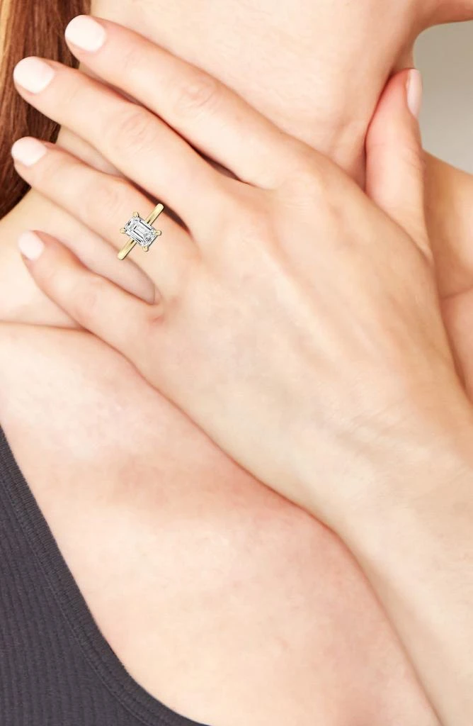 商品Badgley Mischka|Emerald Cut Lab Created Diamond Engagement Ring - 2.00 ctw,价格¥14808,第2张图片详细描述