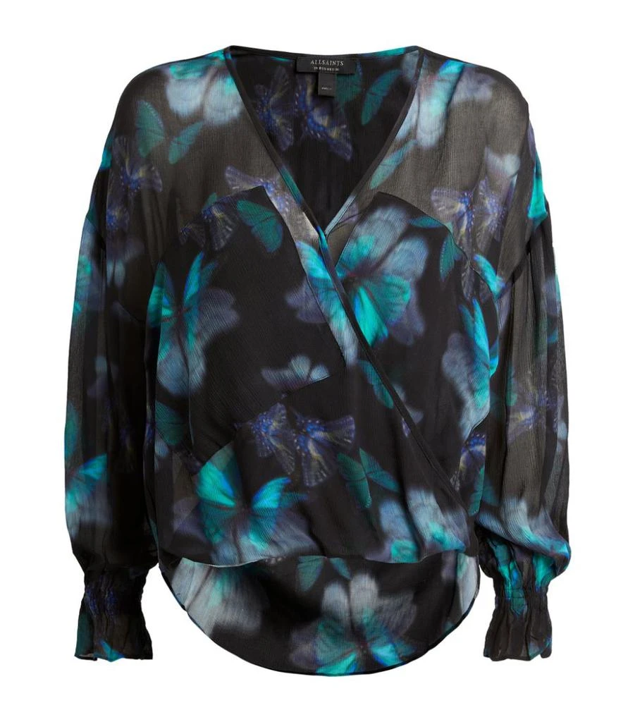 商品ALL SAINTS|Butterfly Patterned Ceres Blouse,价格¥676,第1张图片