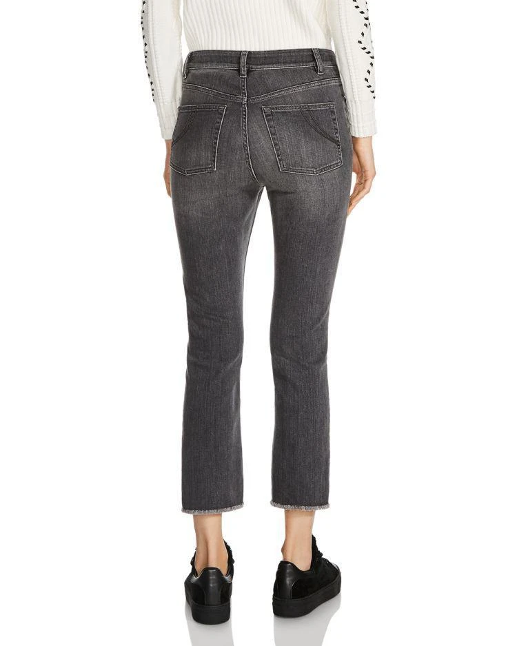 商品Maje|Parla Fringed Step-Hem Faded Cropped Jeans,价格¥815,第2张图片详细描述