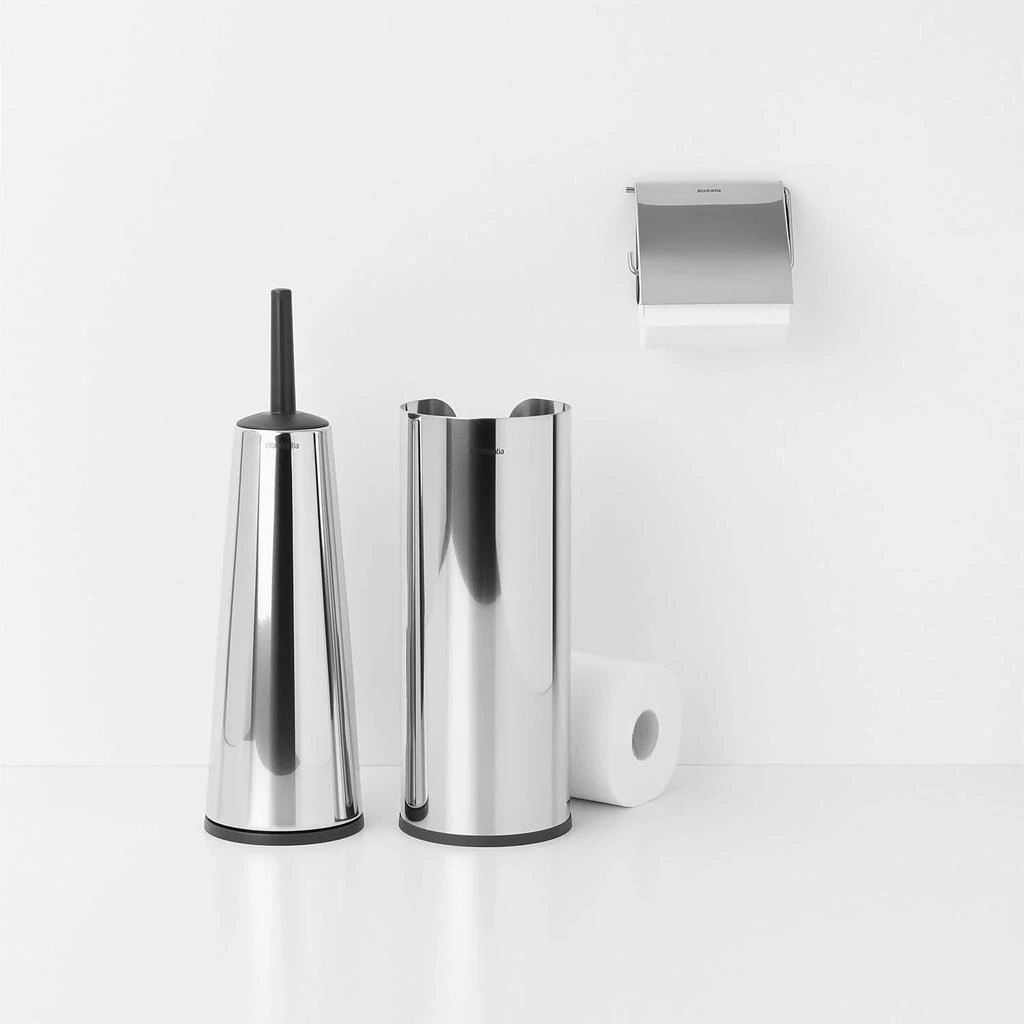 商品Brabantia|Brabantia Toilet Accessories - Brilliant Steel (Set of 3),价格¥442,第2张图片详细描述