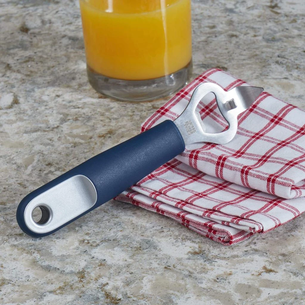商品Michael Graves Design|Michael Graves Design Comfortable Grip Stainless Steel Bottle Opener, Indigo,价格¥107,第2张图片详细描述
