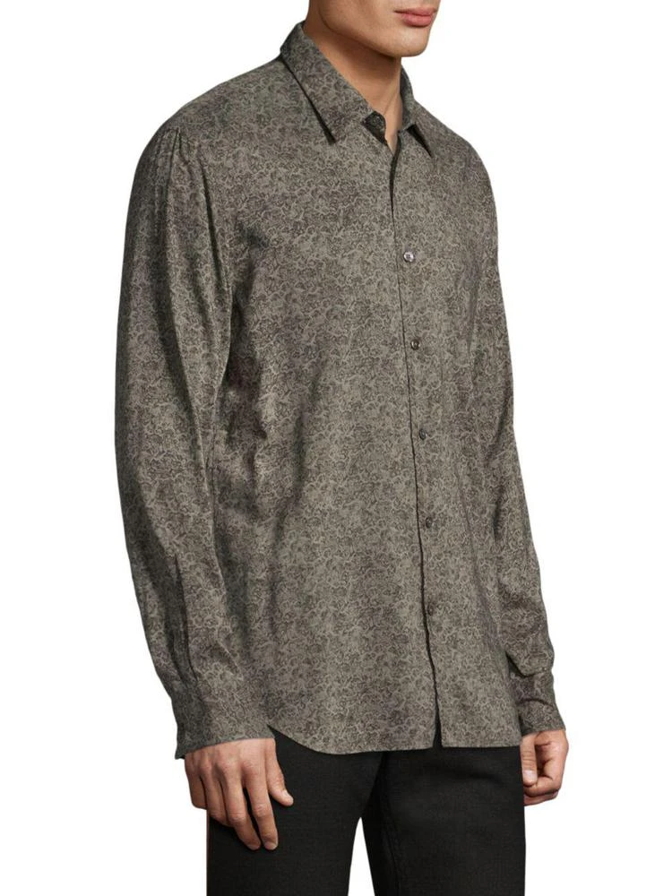 商品John Varvatos|Classic-Fit Floral Casual Button-Down Shirt,价格¥445,第3张图片详细描述