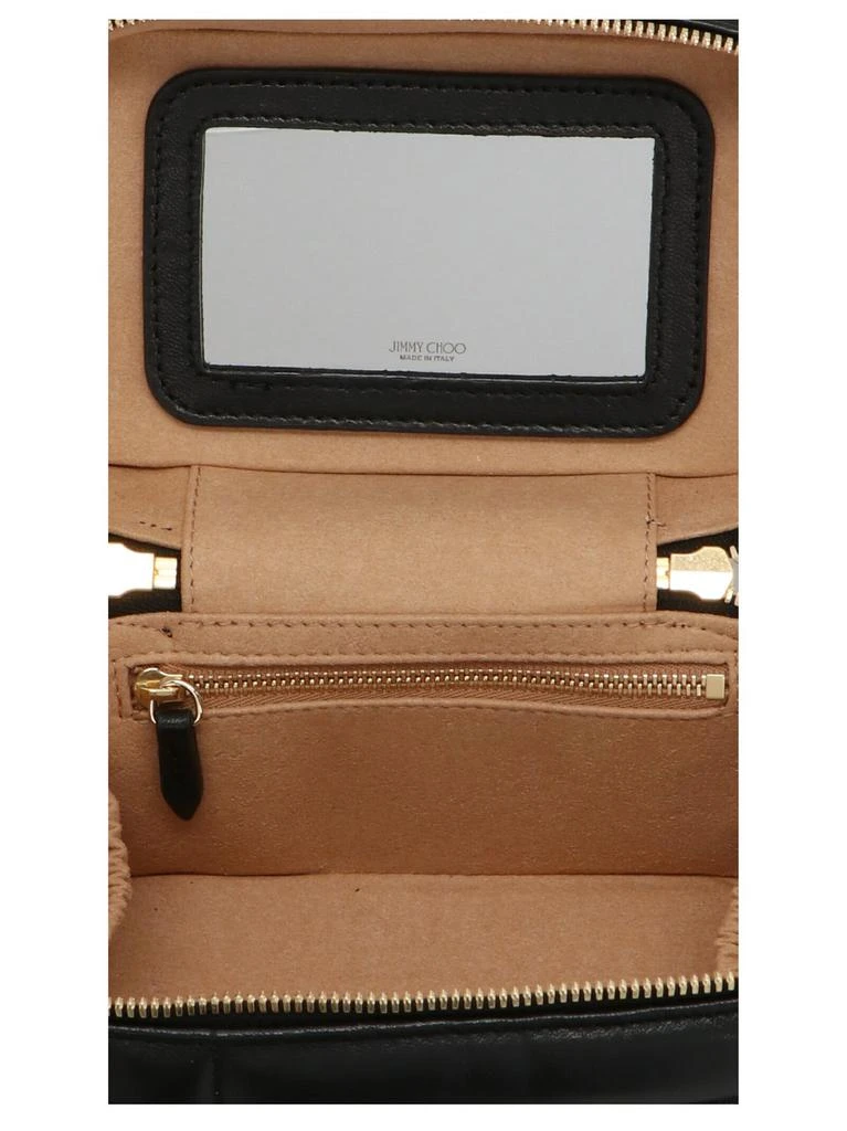 商品Jimmy Choo|Jimmy Choo Logo Charm Quilted Vanity Case,价格¥6015,第4张图片详细描述