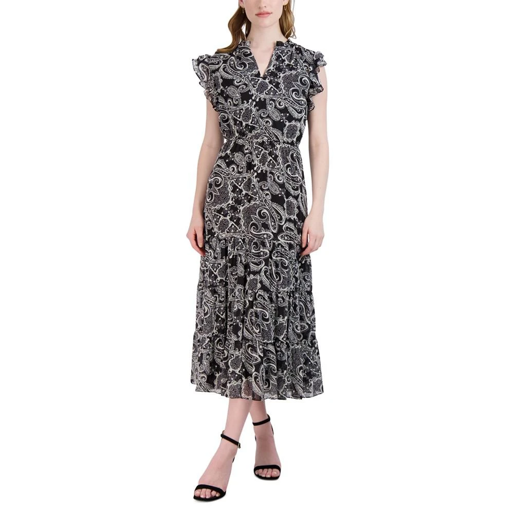 商品Sandra Darren|Women's Ruffled Tiered Maxi Dress,价格¥587,第1张图片