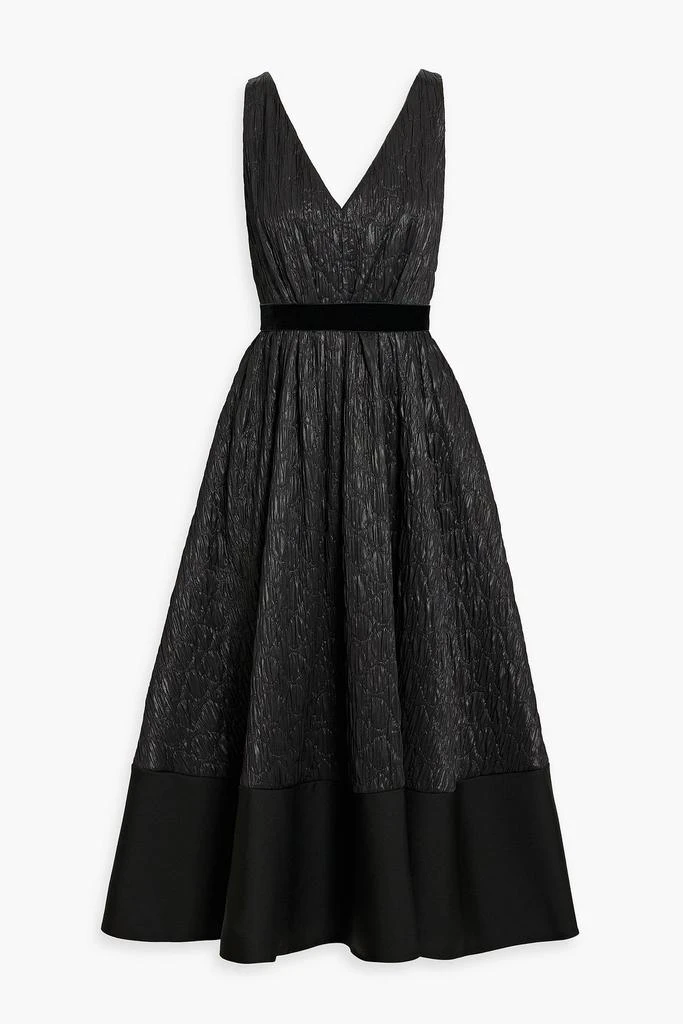 商品ROKSANDA|Velvet-trimmed matelassé midi dress,价格¥6462,第1张图片
