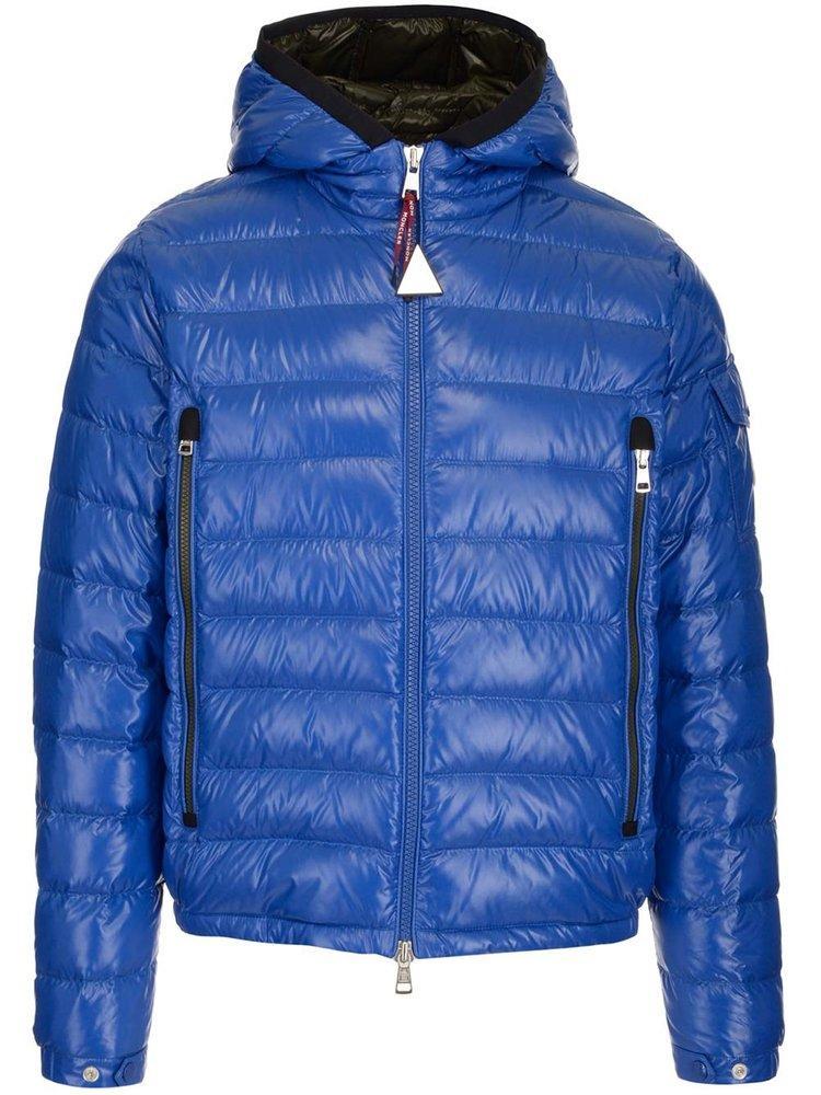 商品Moncler|Moncler Gallion Logo Patch Zipped Padded Jacket,价格¥5110,第1张图片