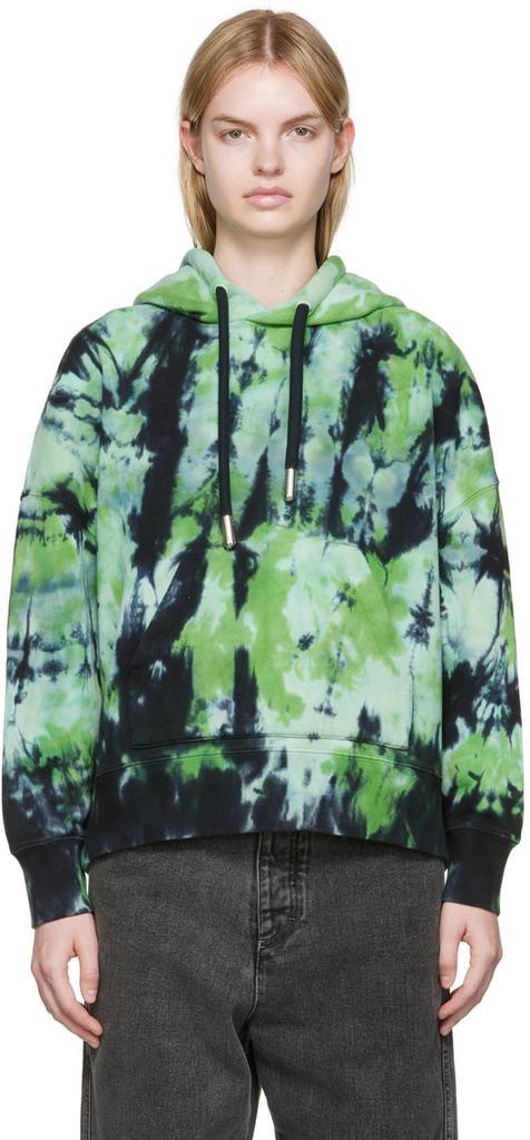 商品AMI|Green Cotton Hoodie,价格¥3425,第1张图片