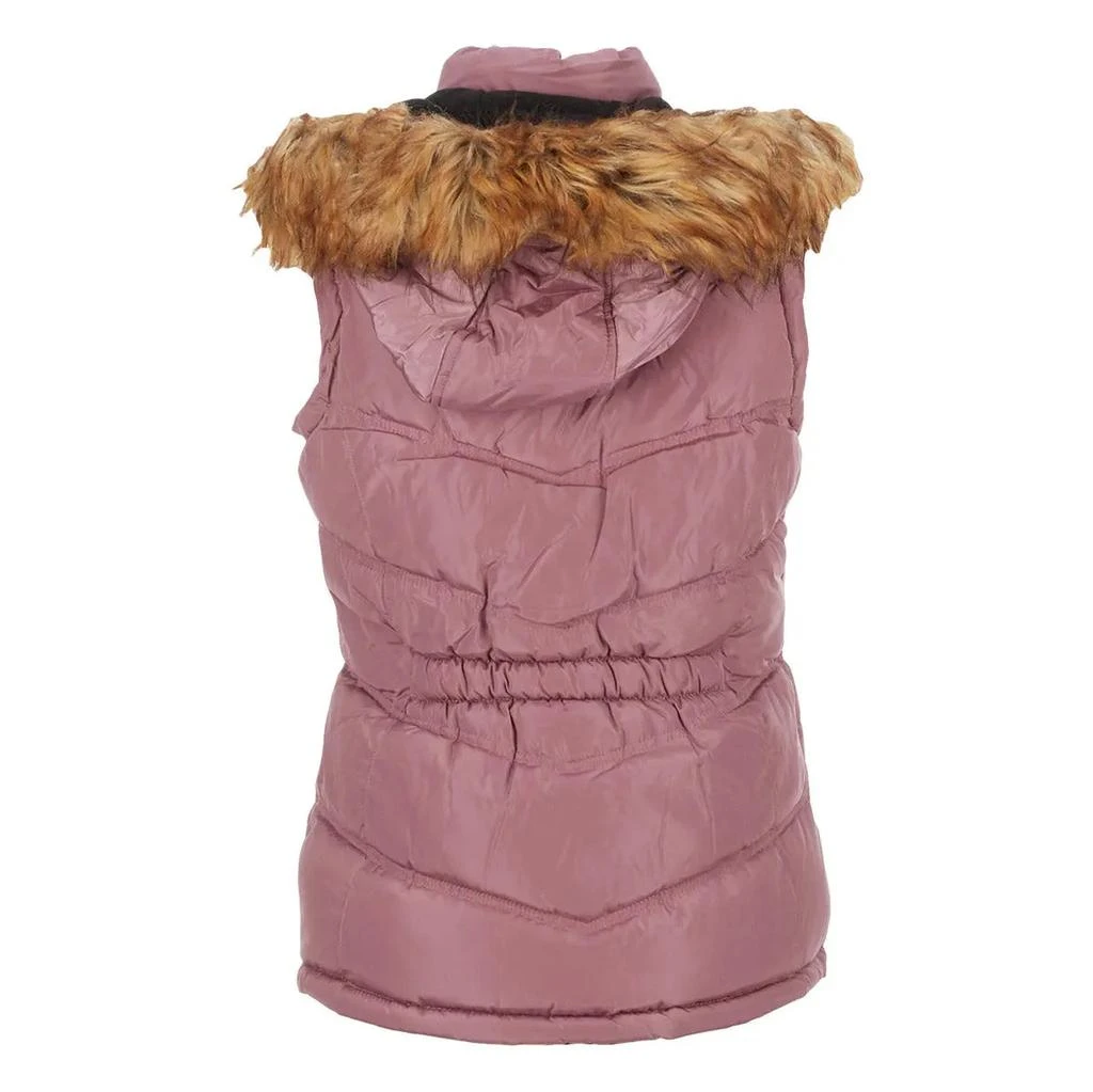 Canada Weather Gear Women's Puffer Vest with Faux Fur Trim Hood 商品