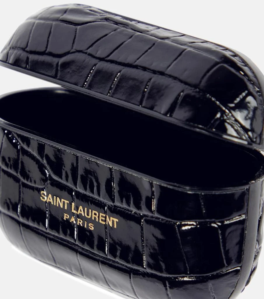 商品Yves Saint Laurent|Croc-effect leather AirPods Pro case,价格¥2218,第2张图片详细描述