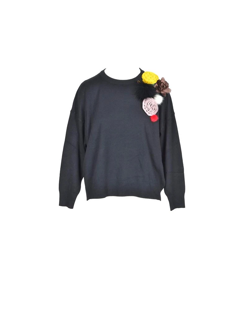 商品MANGANO|Women's Black Sweater,价格¥748,第1张图片