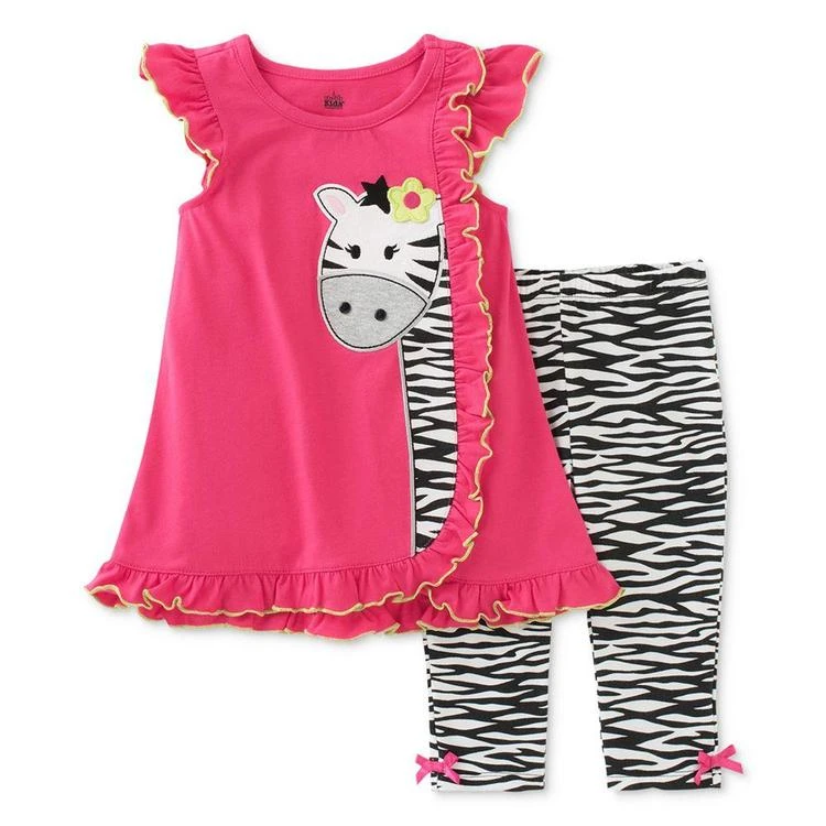 商品KIDS HEADQUARTERS|2-Pc. Zebra Tunic & Capri Leggings Set, Baby Girls (0-24 months),价格¥88,第2张图片详细描述