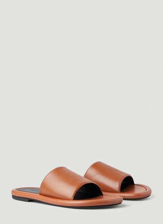 商品JW Anderson|Bumper Flat Sandals in Brown,价格¥1638,第2张图片详细描述