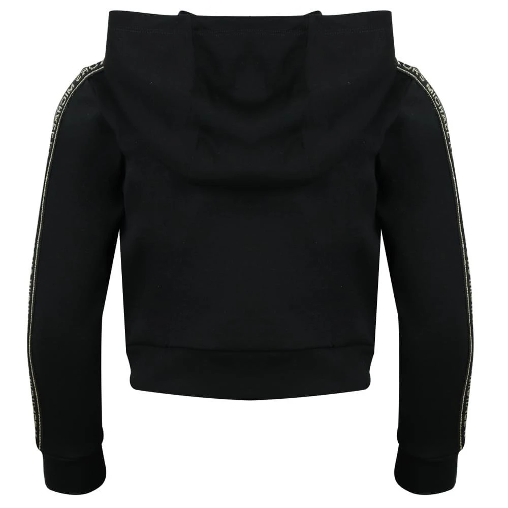 商品Michael Kors|Black Logo Tape Zip Up Hoodie,价格¥322,第5张图片详细描述