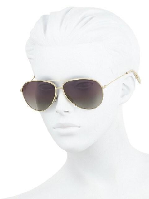 商品Celine|CL40062U 61MM Aviator Sunglasses,价格¥3379,第5张图片详细描述