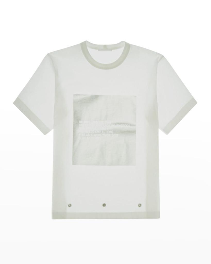商品Helmut Lang|Men's Metallic Box Logo T-Shirt,价格¥940,第4张图片详细描述