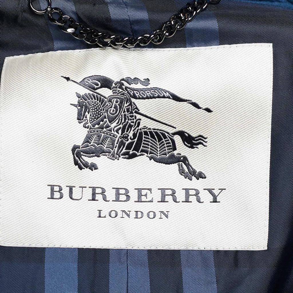 商品[二手商品] Burberry|Burberry Midnight Blue Synthetic Double Breasted Trench Coat L,价格¥4449,第4张图片详细描述