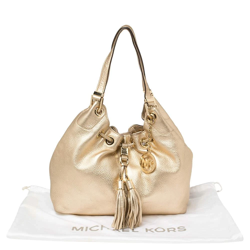 MICHAEL Michael Kors Gold Leather Camden Drawstring Hobo 商品