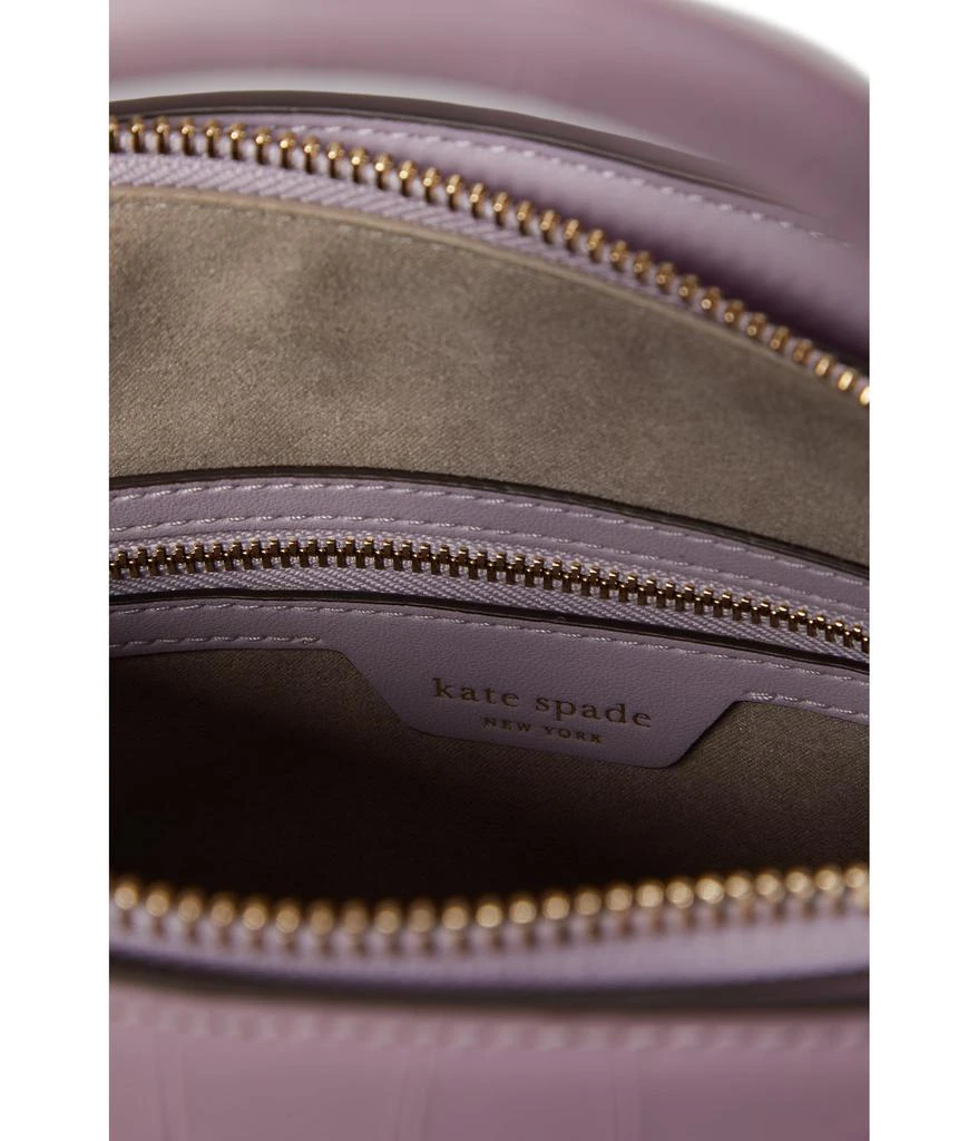 商品Kate Spade|Knott Croc Embossed Leather Medium Zip Top Satchel,价格¥3139,第3张图片详细描述