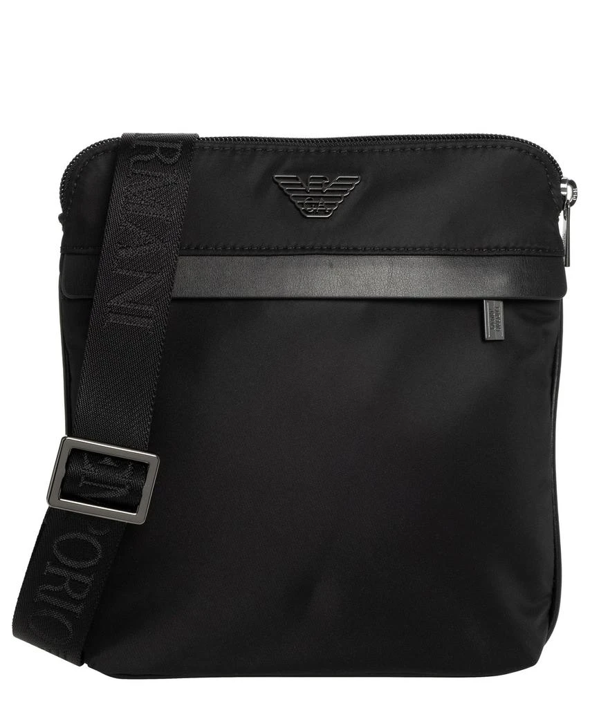 商品Emporio Armani|Emporio Armani Logo-Plaque Zipped Shoulder Bag,价格¥1644,第1张图片