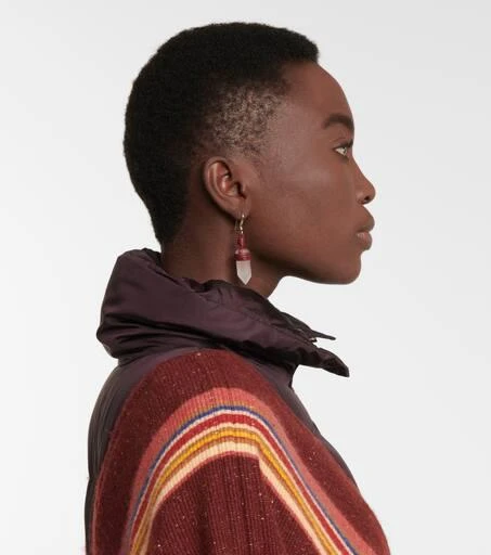 商品Chloé|Jemma leather and quartz earrings,价格¥2861,第3张图片详细描述