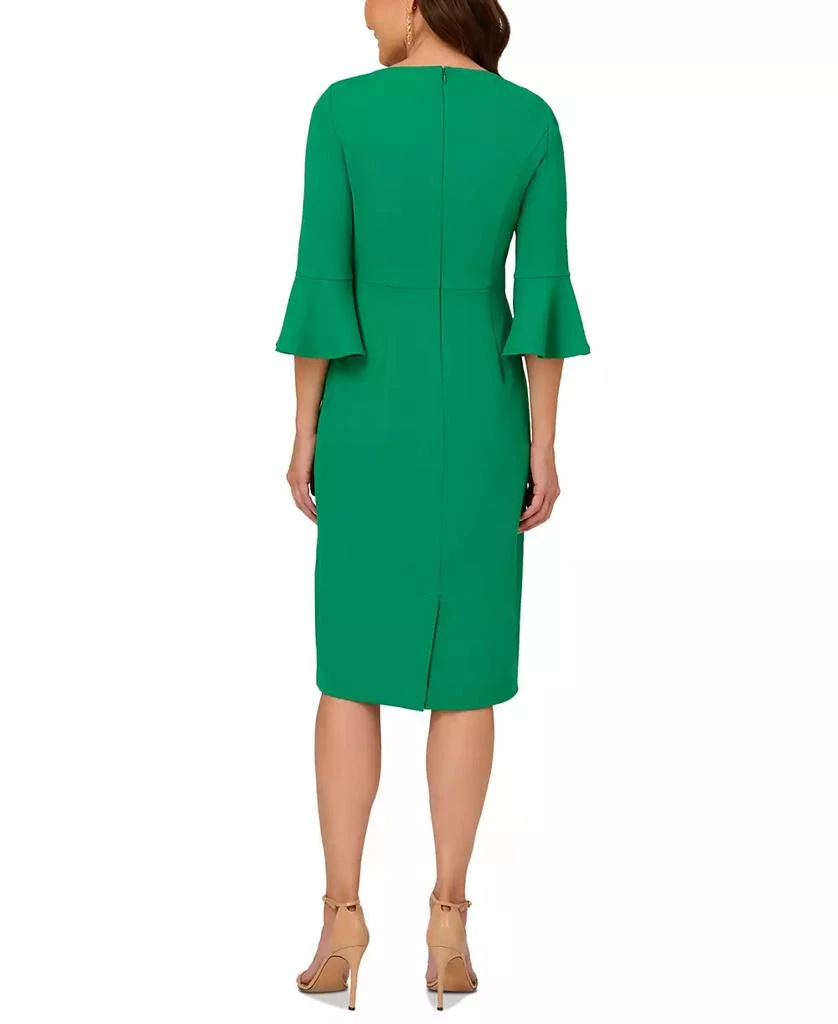 商品Adrianna Papell|Women's Tie-Front Bell-Sleeve Midi Dress,价格¥1115,第2张图片详细描述