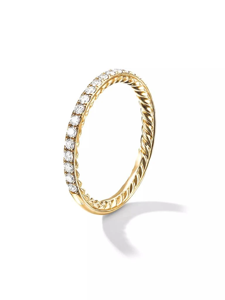 商品David Yurman|DY Eden Partway Band Ring in 18K Yellow Gold,价格¥11988,第3张图片详细描述