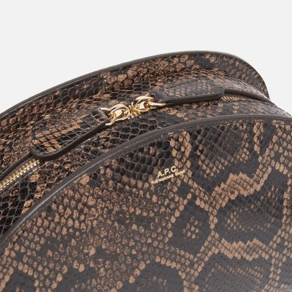 商品A.P.C.|A.P.C. Women's Demi-Lune Python Cross Body Bag - Brown,价格¥1980,第4张图片详细描述