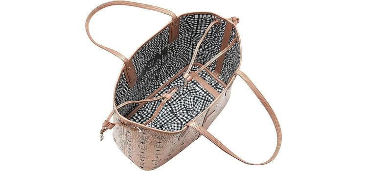 商品MCM|MCM Champagne Gold Visetos Medium Reversible Liz Shopper,价格¥6293,第5张图片详细描述