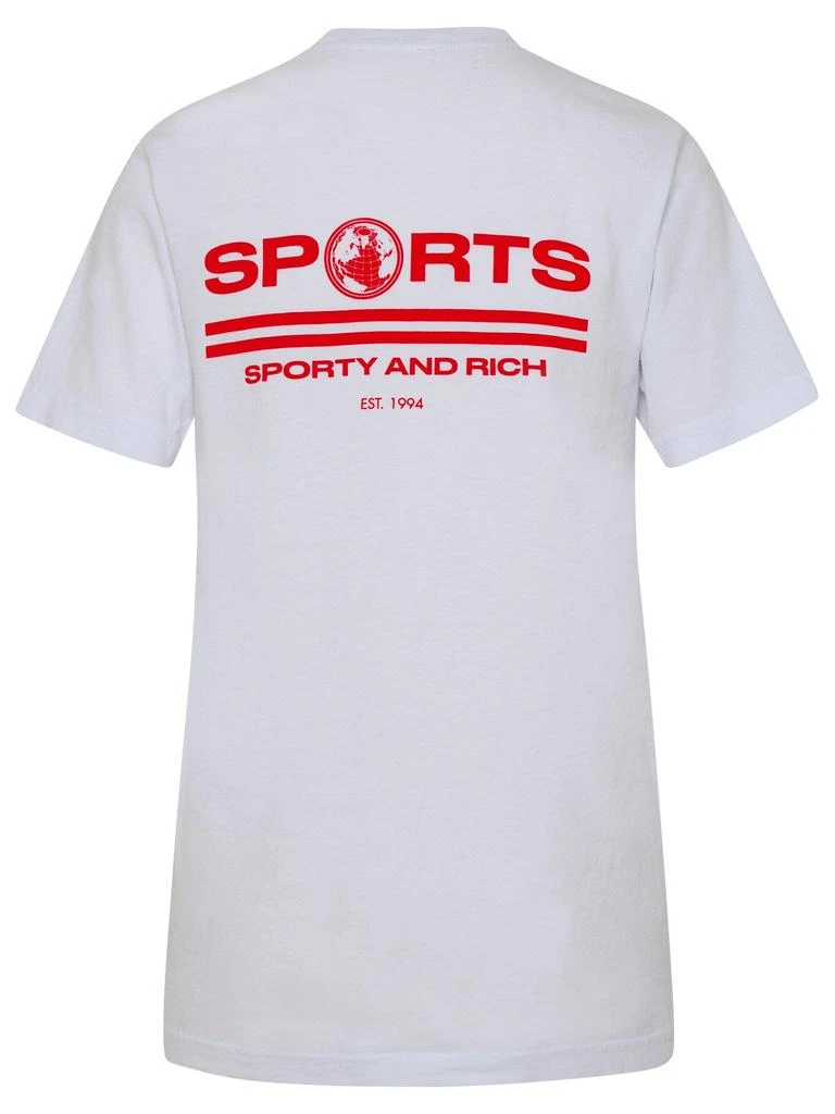 商品Sporty & Rich|COTTON SPORT T-SHIRT,价格¥909,第3张图片详细描述