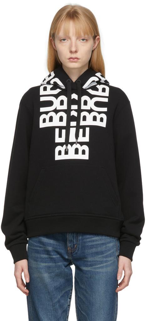商品Burberry|Black Poulter Logo Hoodie,价格¥5793,第1张图片
