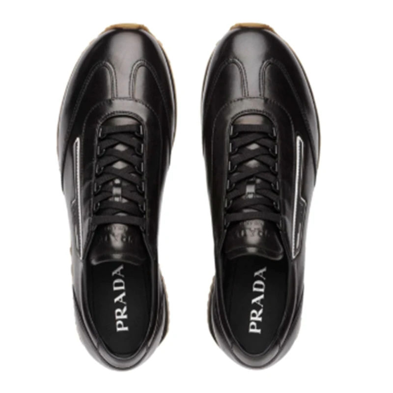 Prada 普拉达 男士黑色纳帕皮革休闲运动鞋 2EG286-072-F0002 商品