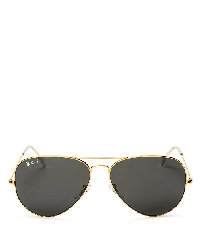 商品Ray-Ban|Polarized Classic Aviator Sunglasses, 62mm 墨镜,价格¥1617,第1张图片