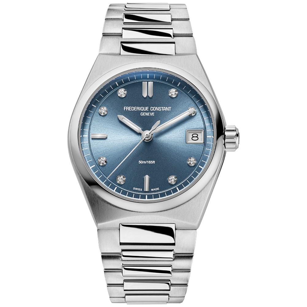 Women's Swiss Highlife Diamond (1/20 ct. t.w.) Stainless Steel Bracelet Watch 31mm商品第1张图片规格展示