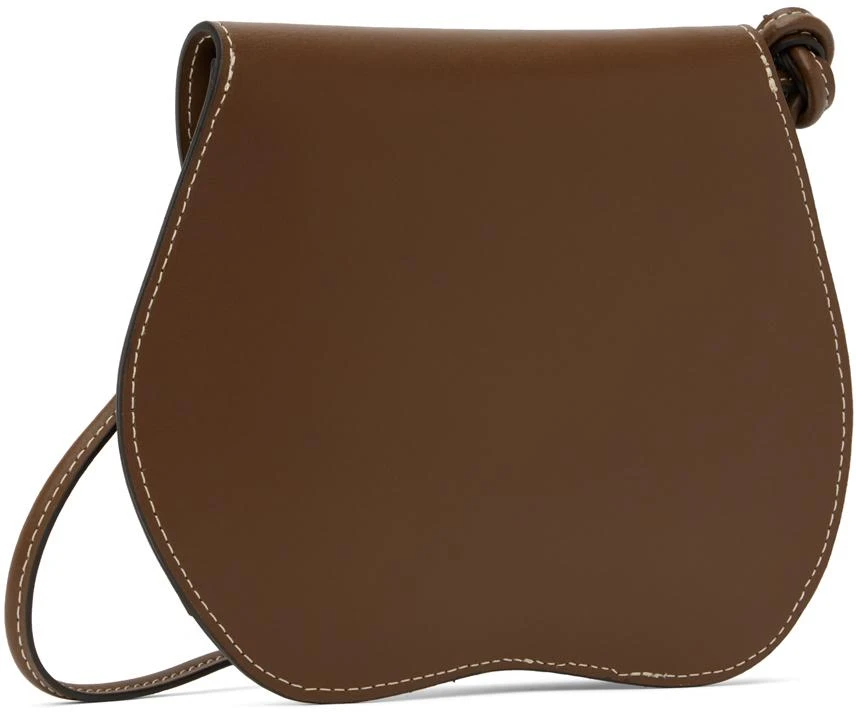 商品Little Liffner|Brown Mini Pebble Bag,价格¥956,第3张图片详细描述