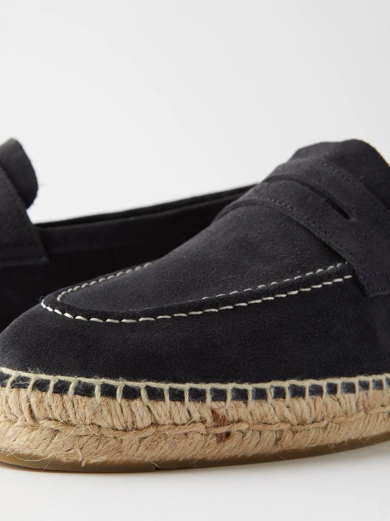 商品MANEBÍ|Logo-debossed suede espadrille loafers,价格¥869,第2张图片详细描述