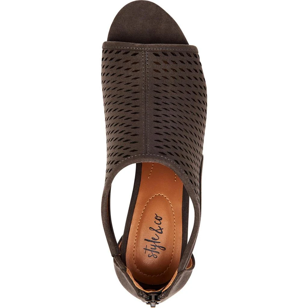 商品Style & Co|Style & Co. Womens Haddiee Ankle Peep-Toe Heels,价格¥92,第4张图片详细描述