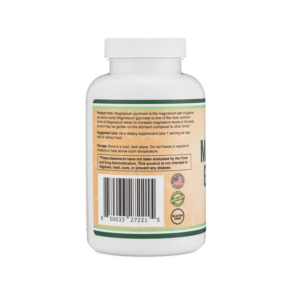 商品Double Wood Supplements|Magnesium Glycinate - 180 x 400 mg capsules,价格¥150,第2张图片详细描述
