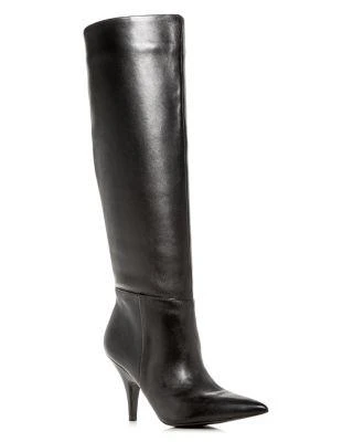 商品KENDALL & KYLIE|Women's Calla Leather Pointed Toe Heel-Heel Boots,价格¥505,第1张图片