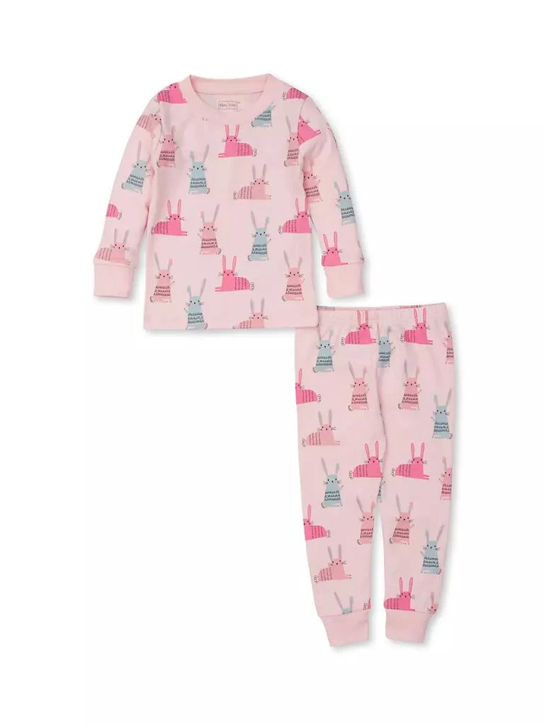 商品Kissy Love|Little Girl's 2-Piece Multicolored Bunny Pajamas,价格¥139,第2张图片详细描述