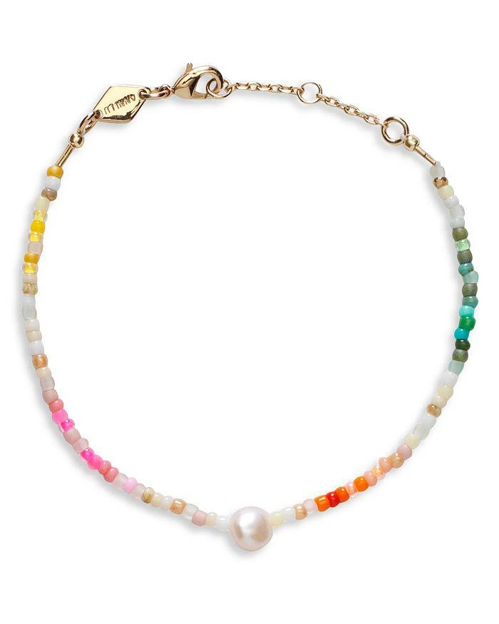 商品Anni Lu|Rainbow Nomad Beaded Bracelet in 18K Gold Plated,价格¥419,第1张图片