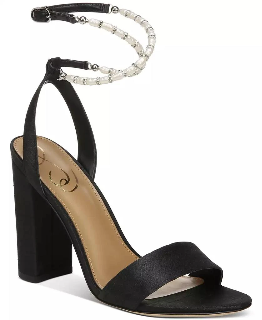 商品Sam Edelman|Women's Yanneli Embellished Ankle-Strap Sandals,价格¥1058,第1张图片