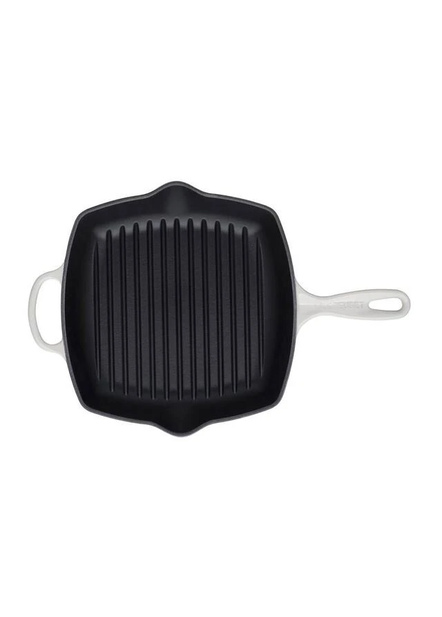 商品Le Creuset|Signature cast iron square grillit 26cm meringue,价格¥1528,第3张图片详细描述