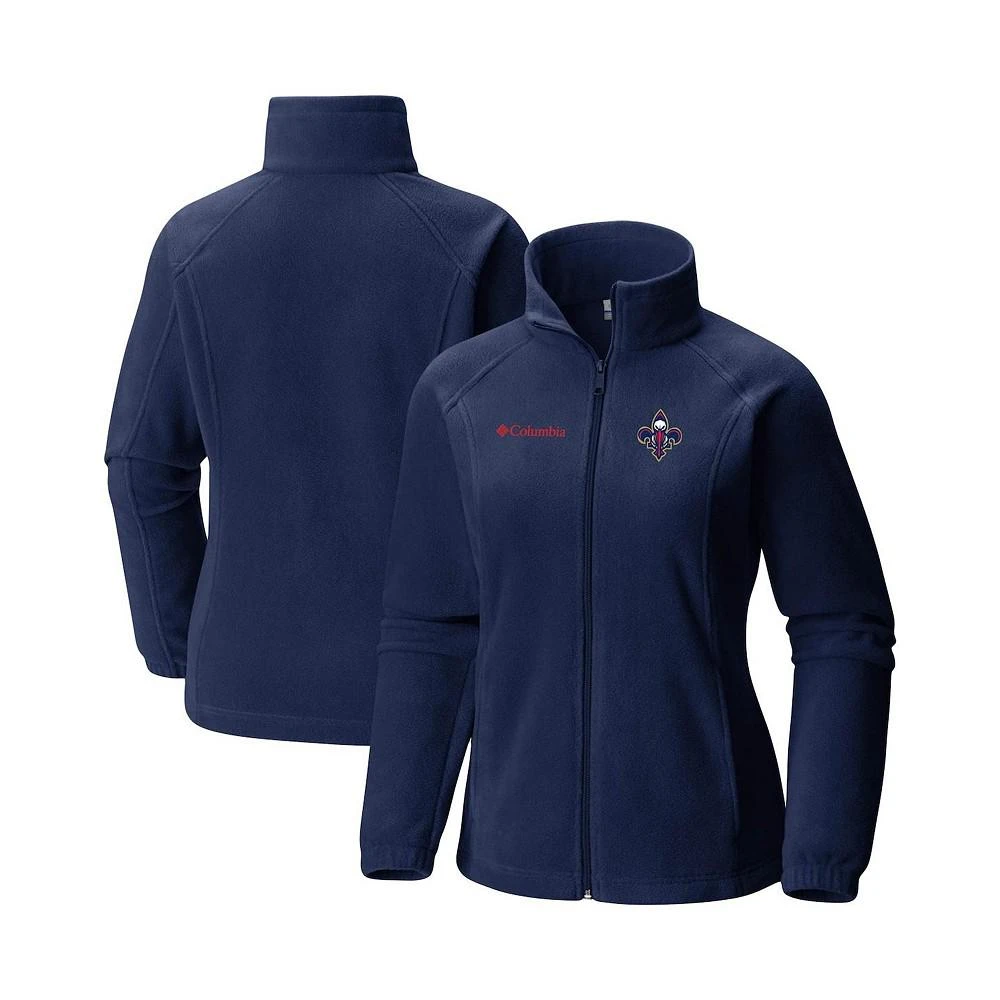 商品Columbia|Women's Navy New Orleans Pelicans Benton Springs Raglan Fleece Full-Zip Jacket,价格¥561,第1张图片