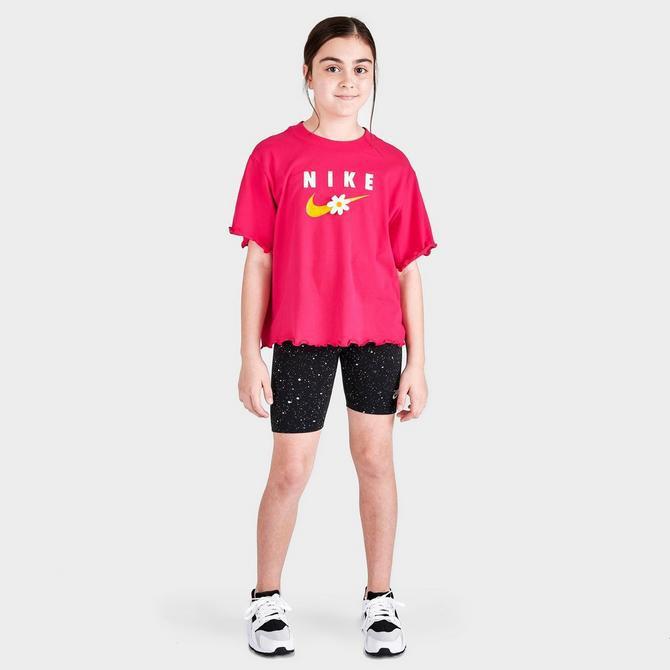 商品NIKE|Girls' Nike Sportswear Sport Daisy Crop T-Shirt,价格¥111,第4张图片详细描述