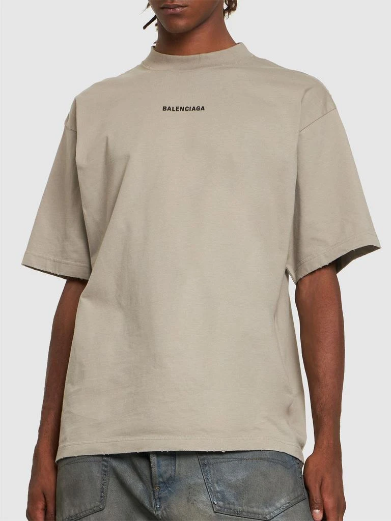 商品Balenciaga|Destroyed Vintage Cotton Jersey T-shirt,价格¥5359,第2张图片详细描述